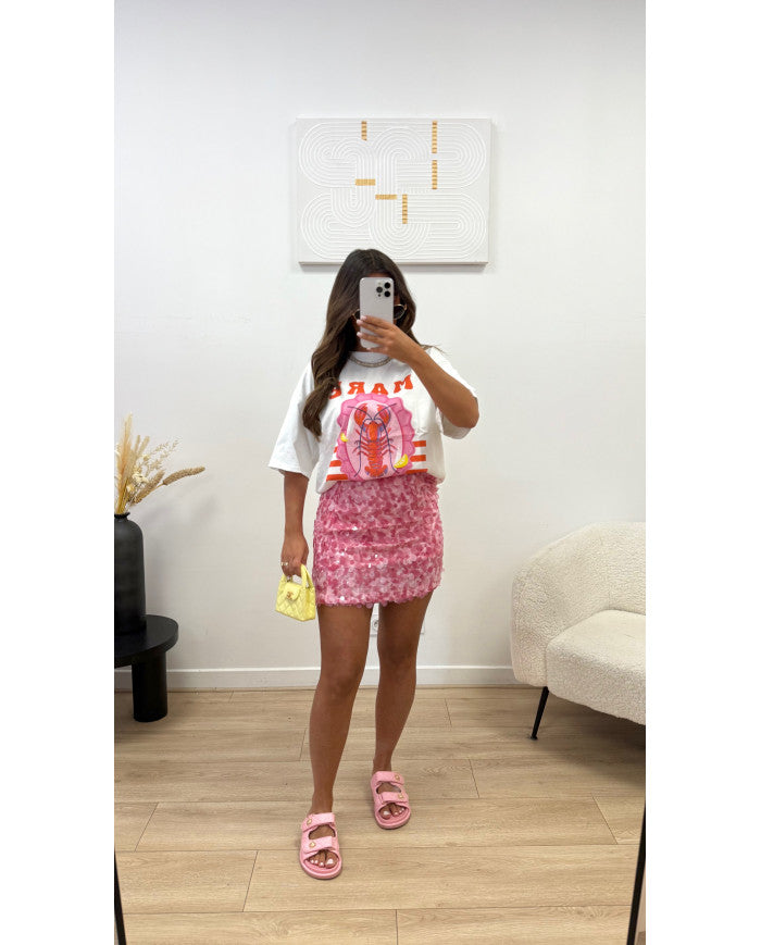Jupe sequin Jaune