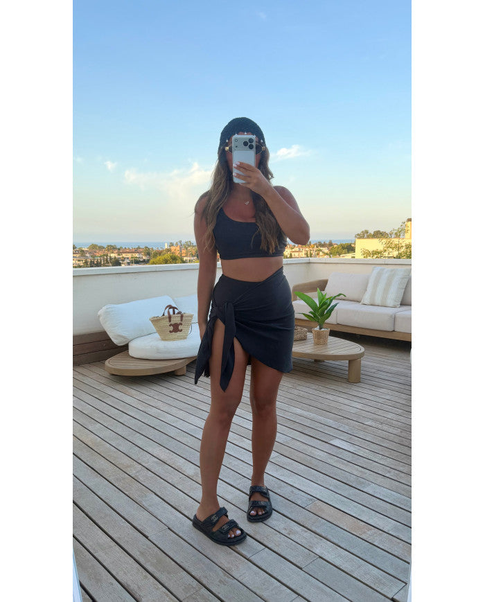 Maillot de Bain 3 pièces Uni Bleu ciel