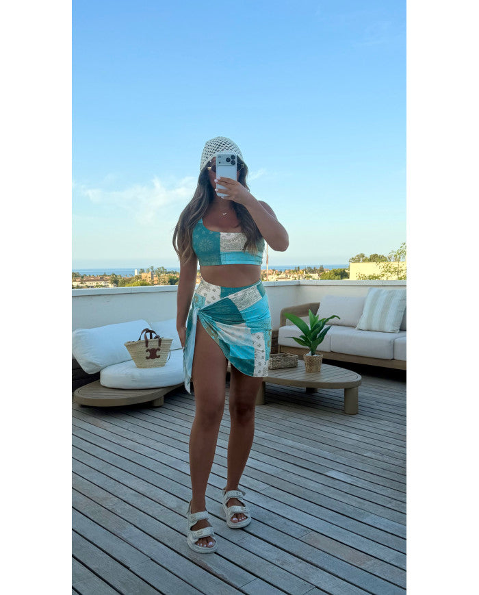 Maillot de Bain 3 pièces Uni Choco