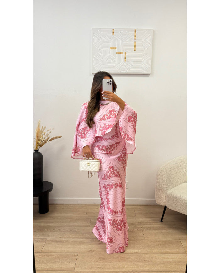 Robe avec Cape imprimé CHUCHY